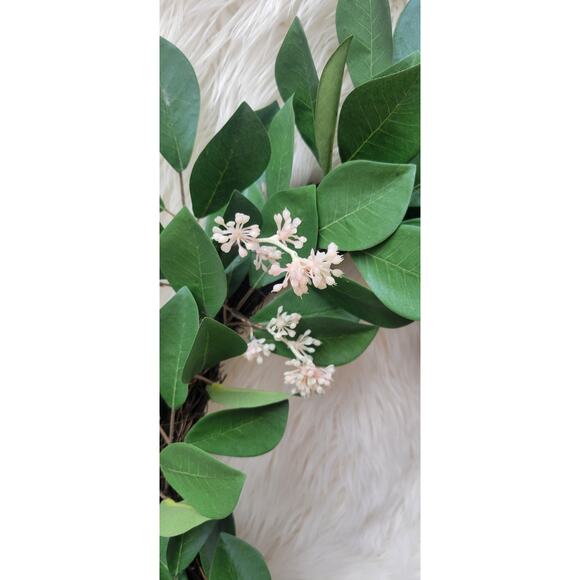 26" Faux Pomegranate Leaf Wreath - Hearth & Hand™ with Magnolia - Picture 6 of 8